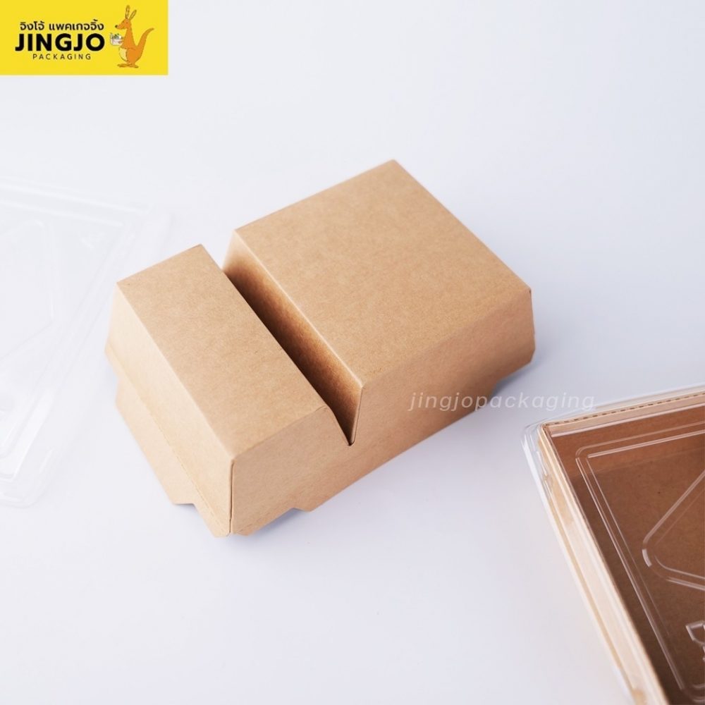 กล่องกระดาษ กล่องกระดาษใส่อาหาร กล่องข้าวกระดาษ กล่องไฮบริด กล่องกระดาษคราฟท์ ฝาใส (1)