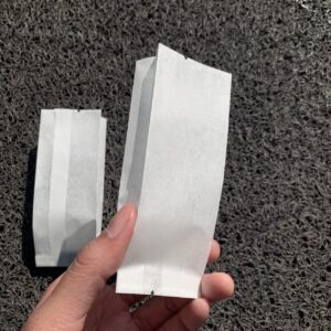 ถุงคุกกี้ เนื้อกระดาษ สีขาว ขยายข้าง