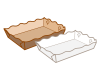 ถาดกระดาษ รองขนมปัง